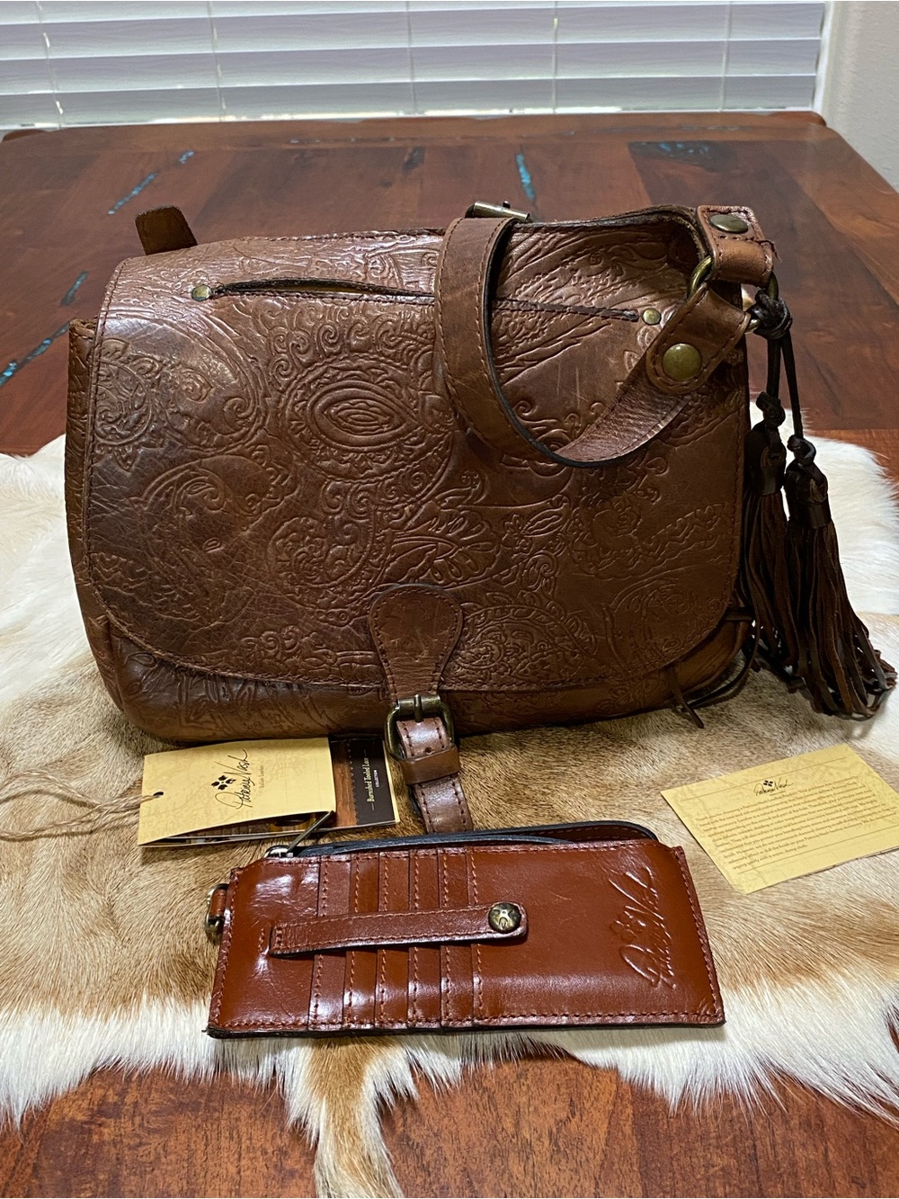 Patricia Nash London bag, burnish collection